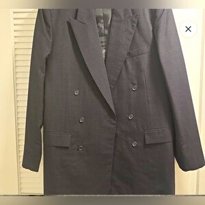 M129 //Vintage Men’s Double-breasted Long Blazer // MADE IN BAHRAIN // 22” ptp